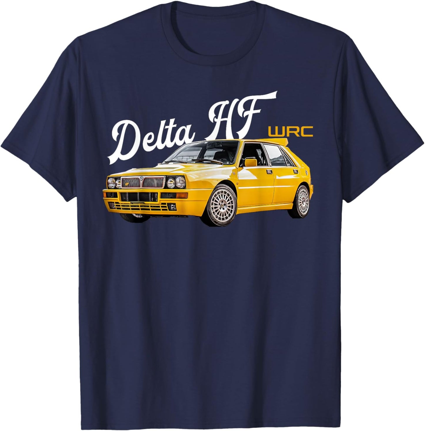 WRC Delta HF World Rally Sports Car T-Shirt - T-Shirt | Navy