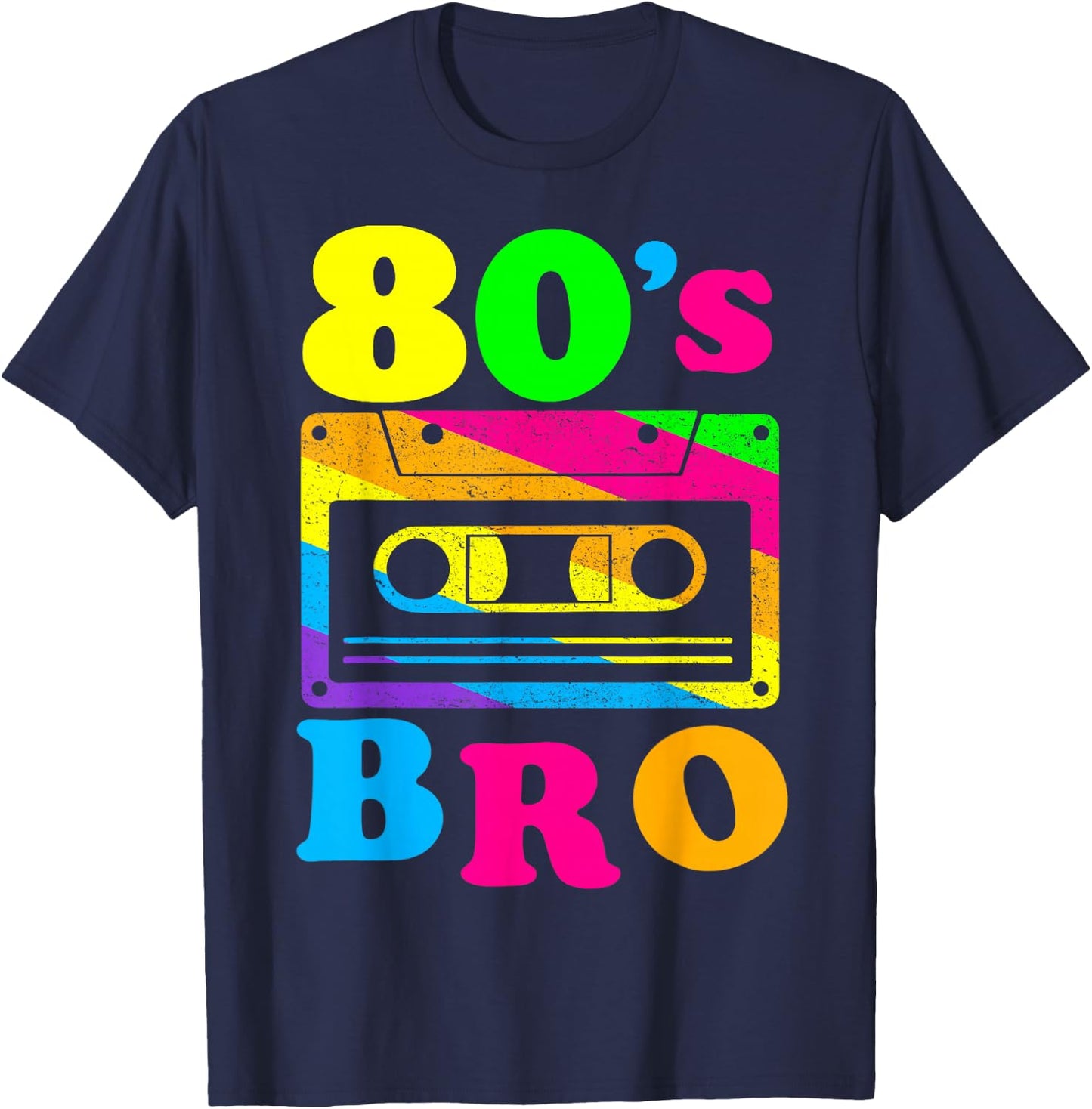 This Is My 80s Bro 80's 90's Party T-Shirt - T-Shirt | Navy