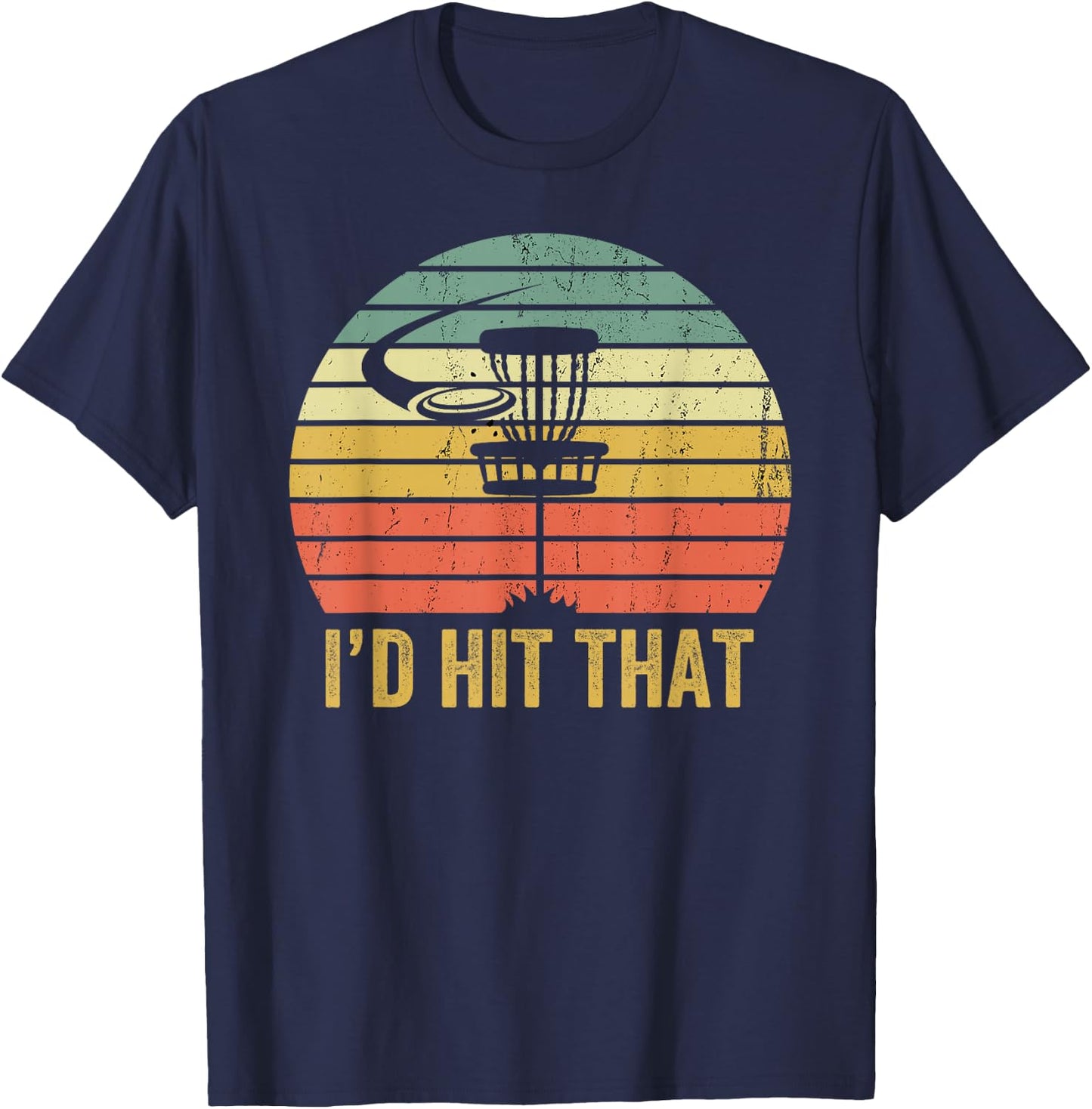 Disc Golf Funny Frisbee Sport Father's Day T-Shirt - T-Shirt | Navy