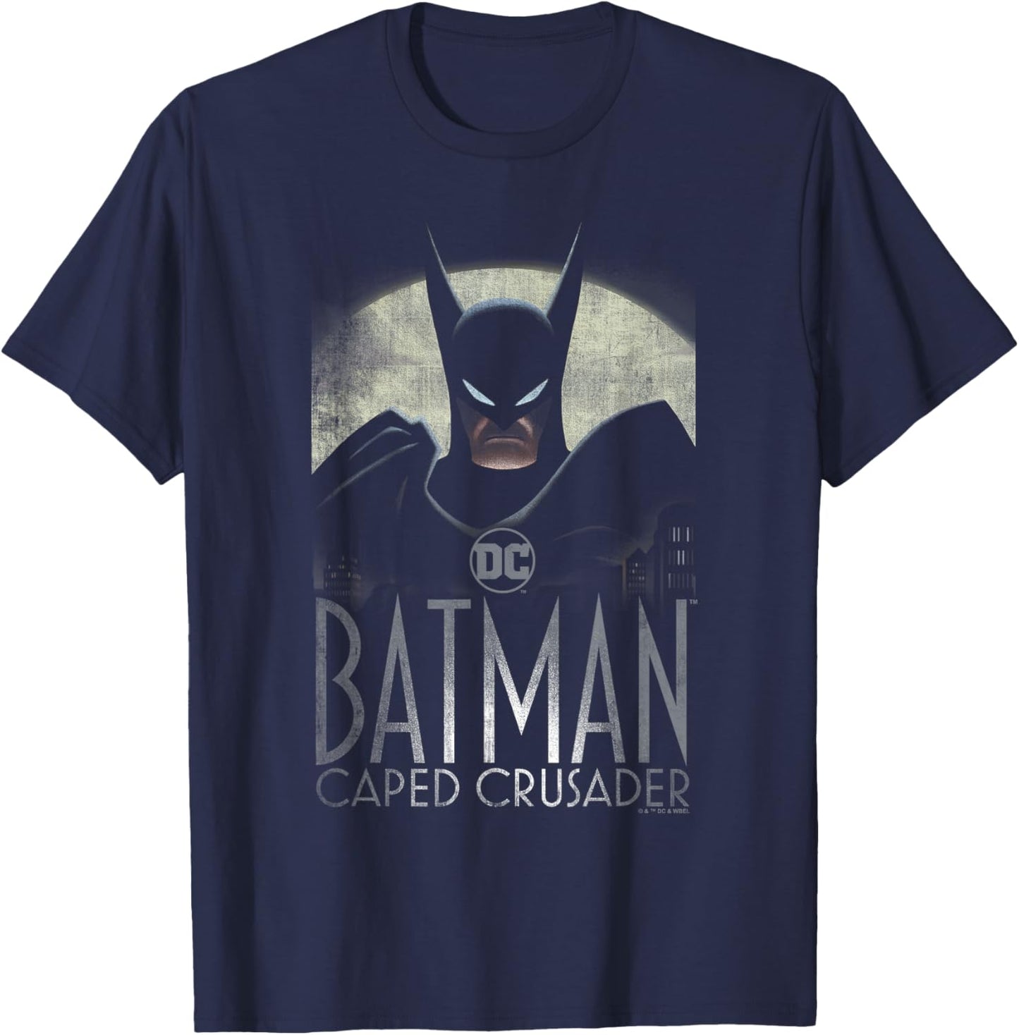 Batman: Caped Crusader Caped Crusader , Black, S T-Shirt - T-Shirt | Navy