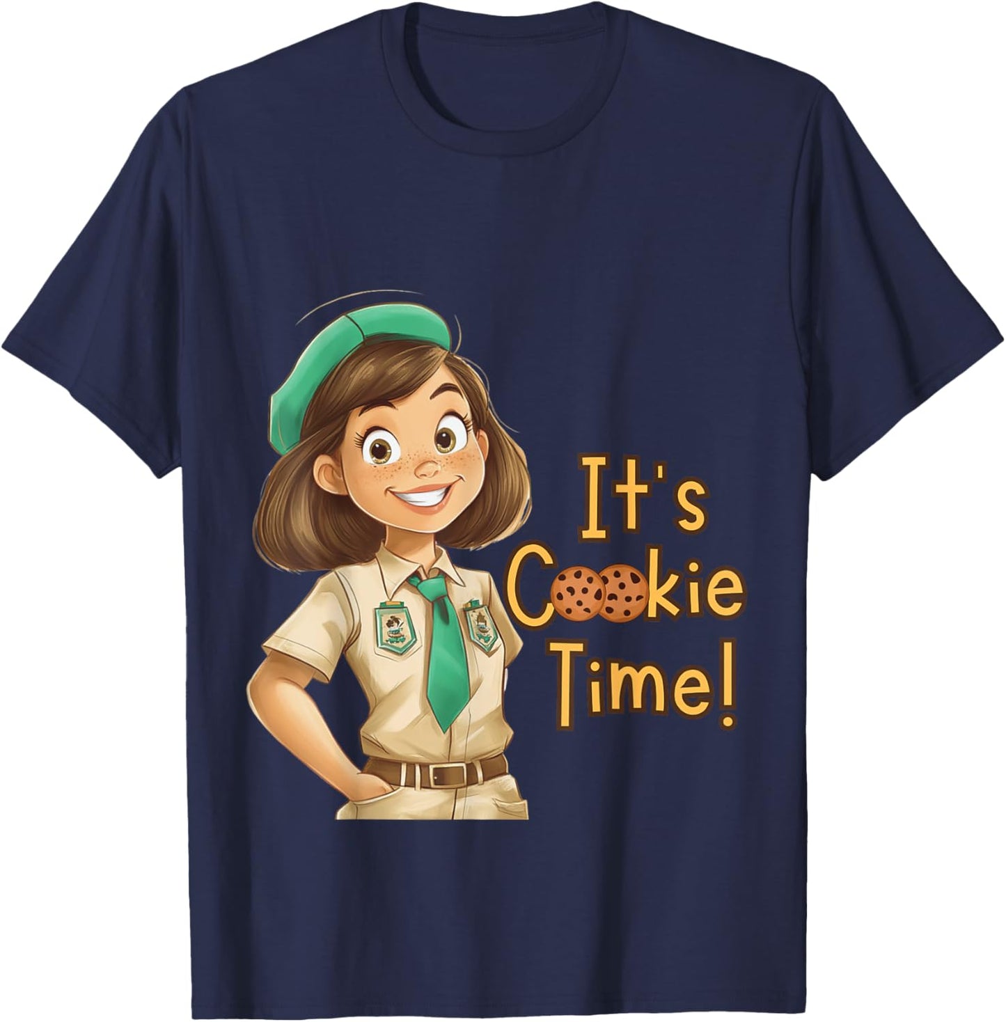 It’s Cookie Time Troop Scout 80s Iconic Beverly Hills Movie T-Shirt - T-Shirt | Navy