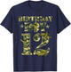 12th Birthday Military Themed Camo Boys 12 Yrs Old Soldier T-Shirt - T-Shirt | Navy