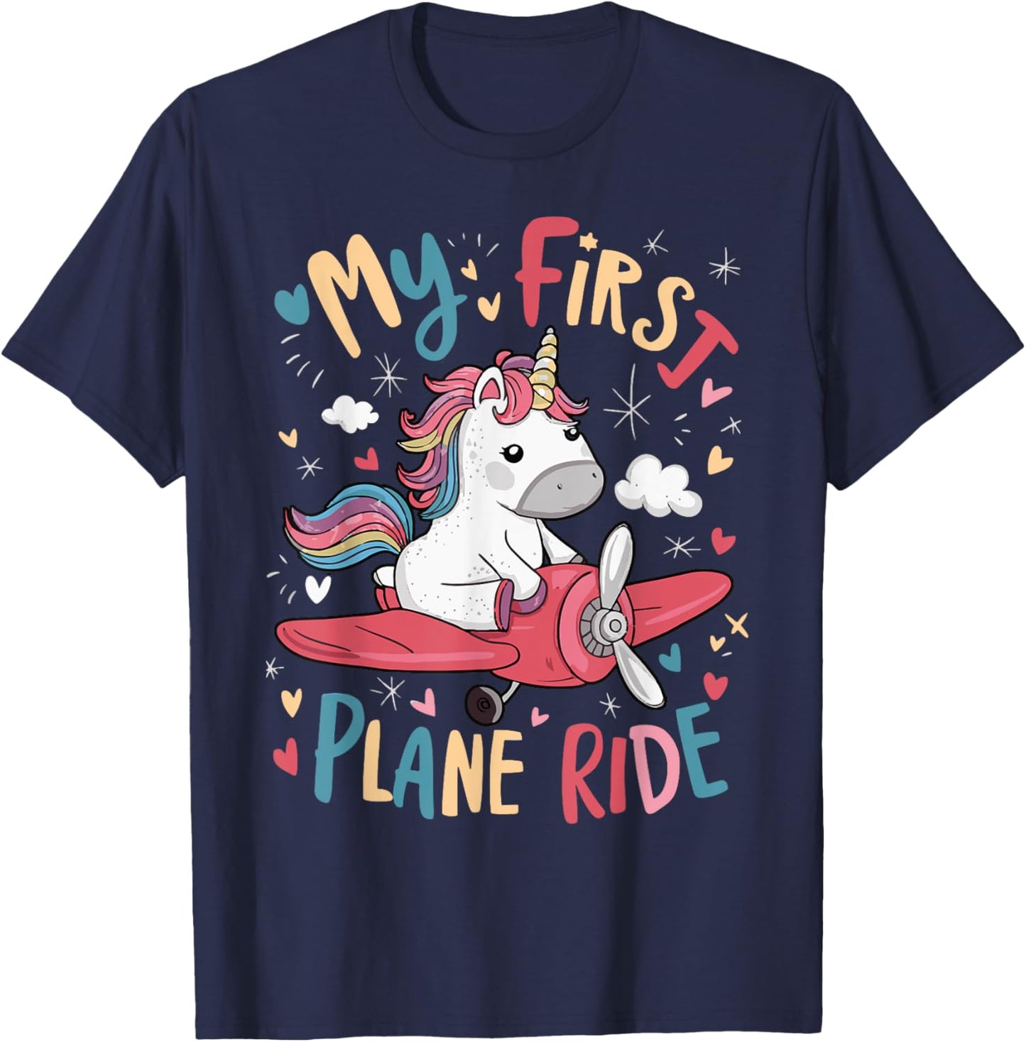My First Plane Ride T-Shirt - T-Shirt | Navy