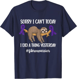 Fibromyalgia Awareness Month Fibromyalgia Warrior T-Shirt - T-Shirt | Navy
