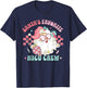 Retro Pink Christmas Neonatal Santa's Favorite NICU Nurse T-Shirt - T-Shirt | Navy