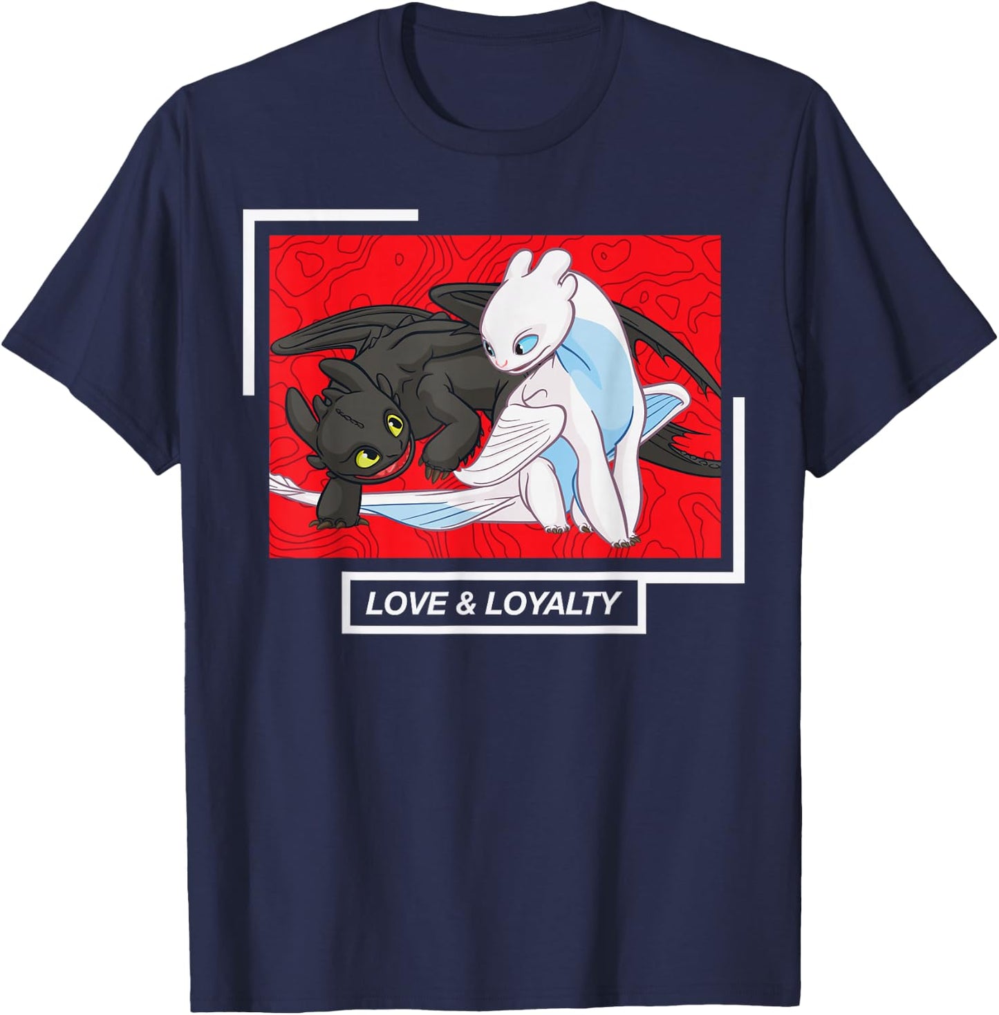 How to Train Your Dragon 3 Hidden World Tooth Fury Swoon T-Shirt - T-Shirt | Navy