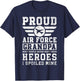 Proud Air Force Grandpa Airman Memorial Honoring Grandfather T-Shirt - T-Shirt | Navy