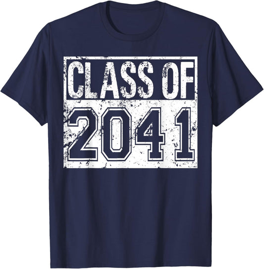 Class of 2041 grow with me T-Shirt - T-Shirt | Navy