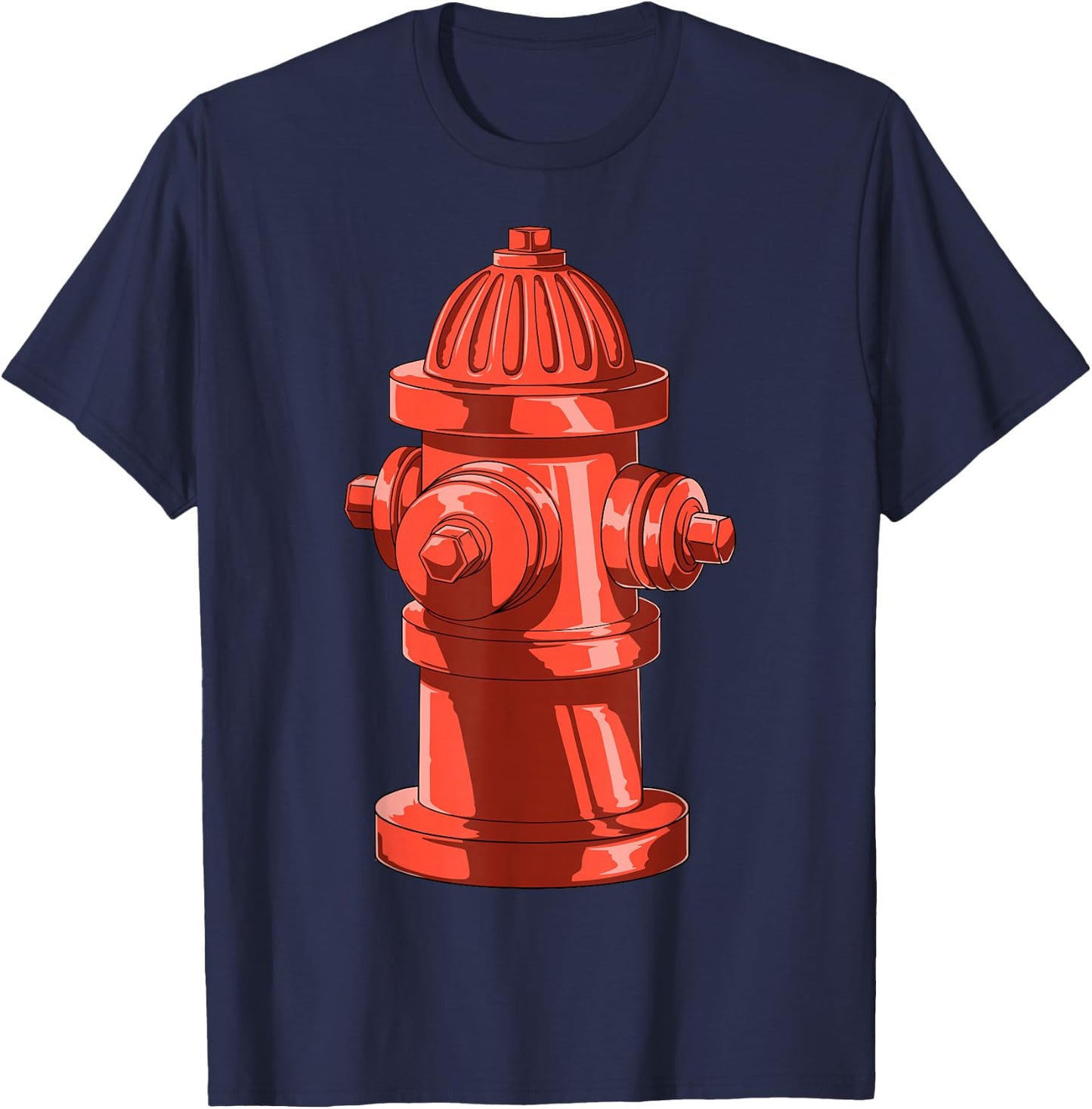 Fire Hydrant Firetruck Future Firefighter Firemen Party T-Shirt - T-Shirt | Navy
