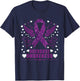 Overdose Awareness Purple Ribbon Drug Addiction T-Shirt - T-Shirt | Navy