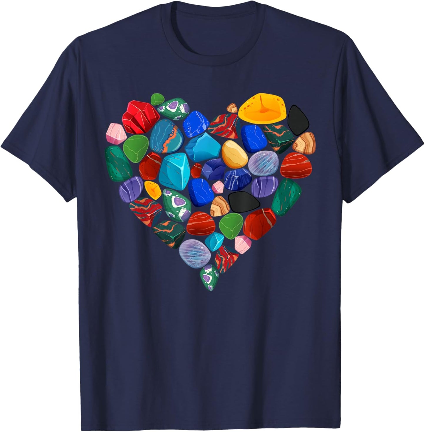 Minerals Gems and Crystals Rock Collecting T-Shirt - T-Shirt | Navy
