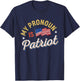 Funny Republican My Pronoun Is Patriot Conservative T-Shirt - T-Shirt | Navy