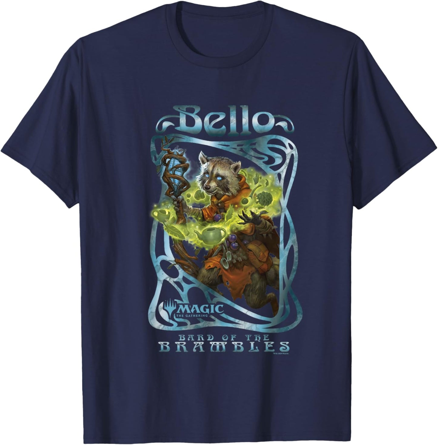 Magic: The Gathering Bello Bard Of The Brambles Vintage T-Shirt - T-Shirt | Navy