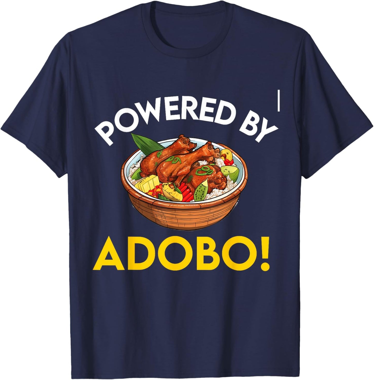Filipino Philippines Women Men Filipino Food Tagalog Adobo T-Shirt - T-Shirt | Navy