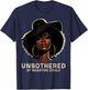 Unbothered Sassy Black Queen African American Ladies Gifts T-Shirt - T-Shirt | Navy