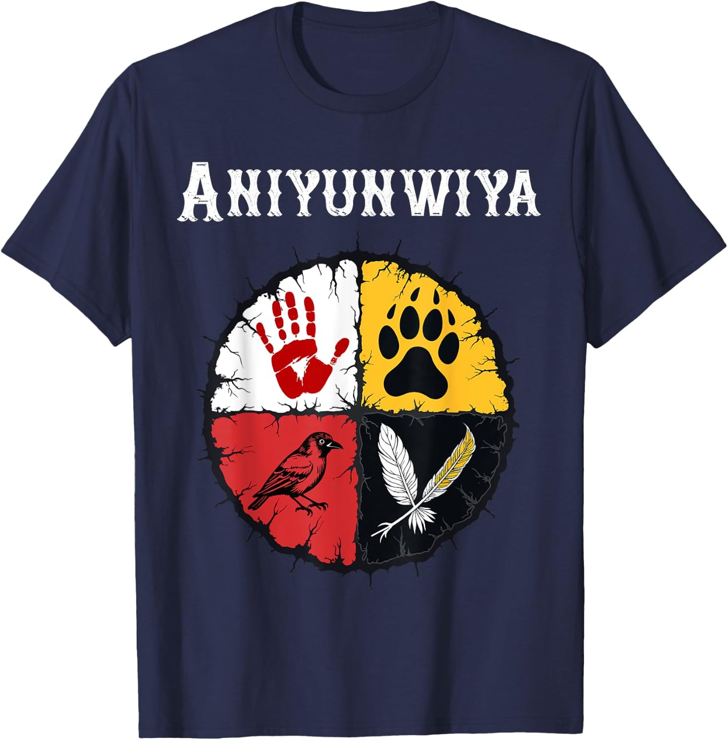 Medicine Wheel T-Shirt - T-Shirt | Navy