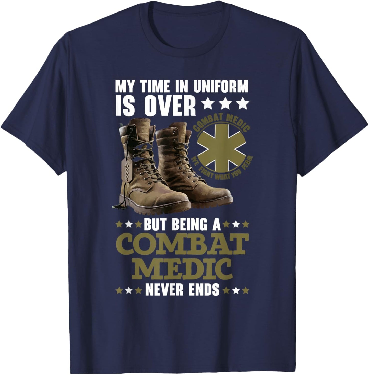 Combat Medic First Aid Field Medic Military T-Shirt - T-Shirt | Navy