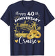 Happy 40th Anniversary Cruise Ruby Wedding Cruise T-Shirt - T-Shirt | Navy