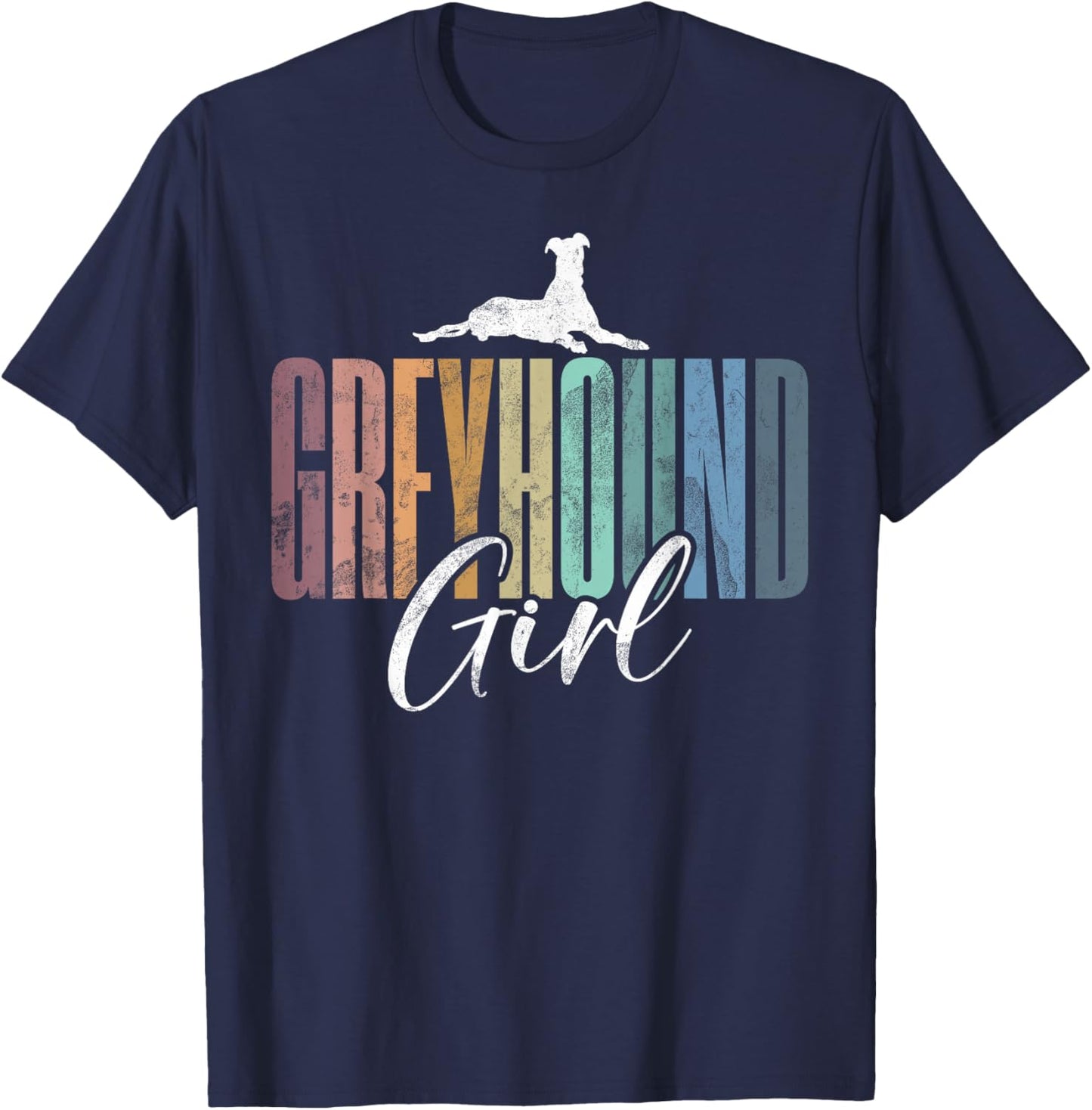 Greyhound Girl T-Shirt - T-Shirt | Navy