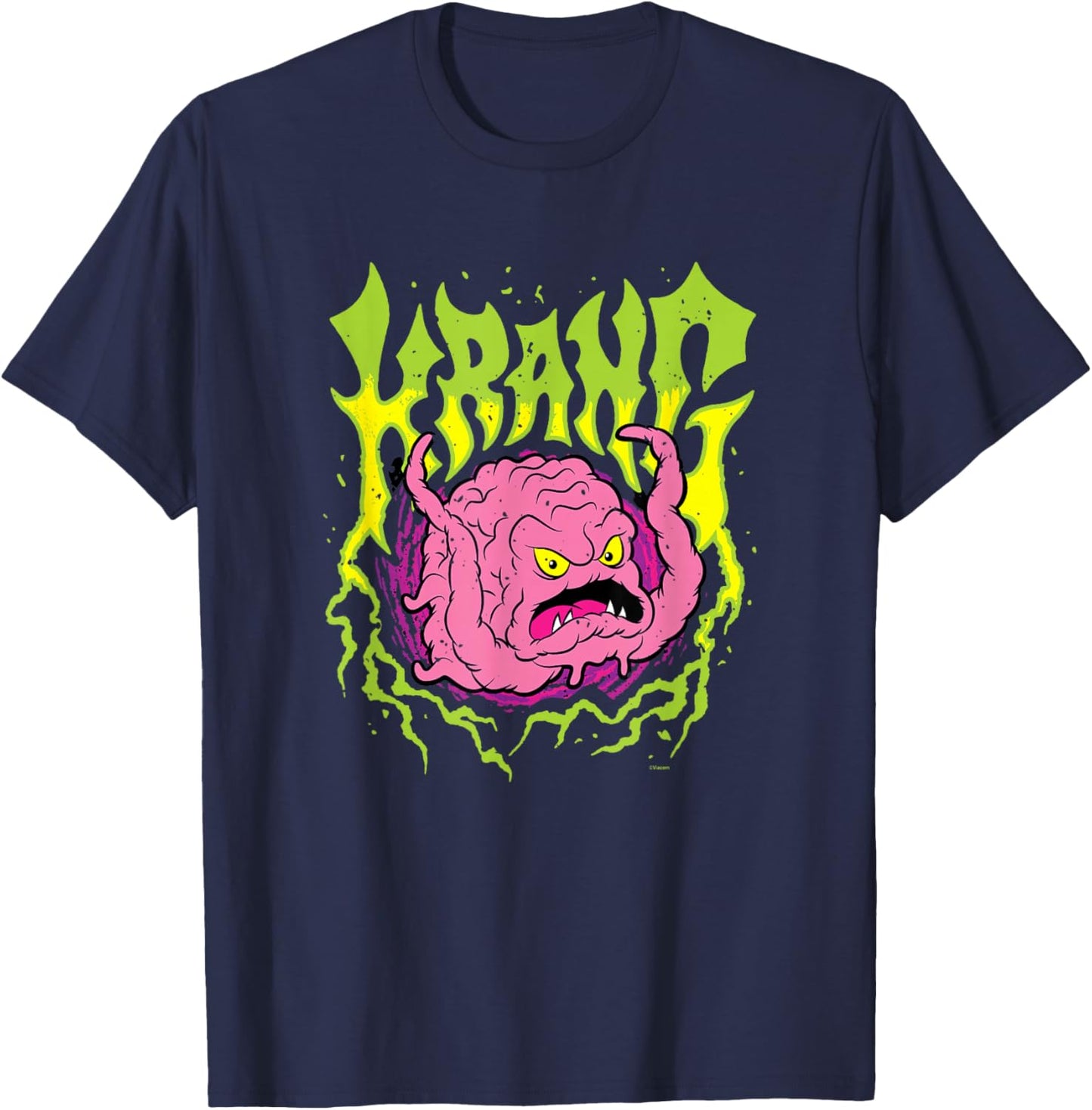 Teenage Mutant Ninja Turtles Krang Evil Portrait T-Shirt - T-Shirt | Navy