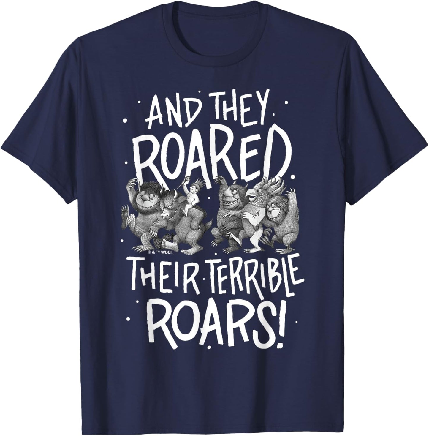 Where The Wild Things Are - They Roared Their Terrible Roars T-Shirt - T-Shirt | Navy