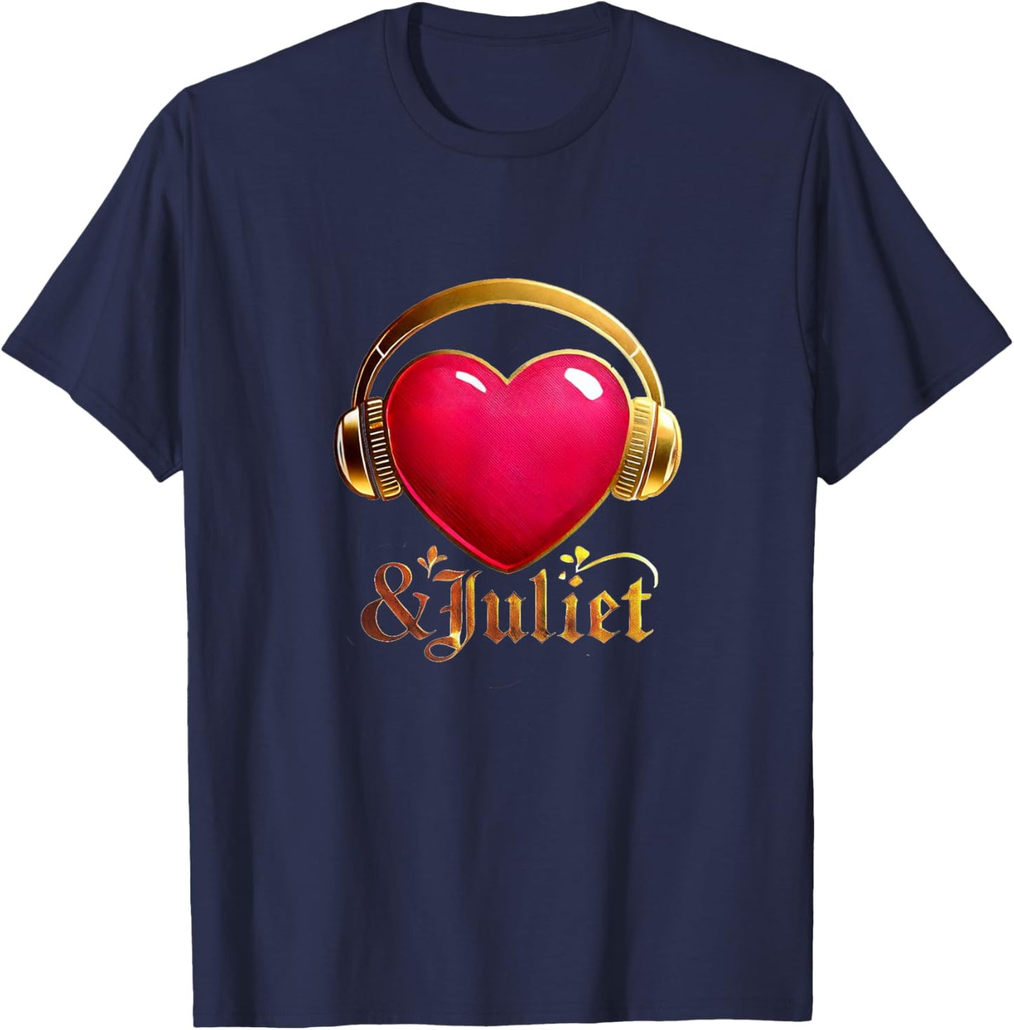 & Juliet Musical Theatre Heart Musicals T-Shirt - T-Shirt | Navy