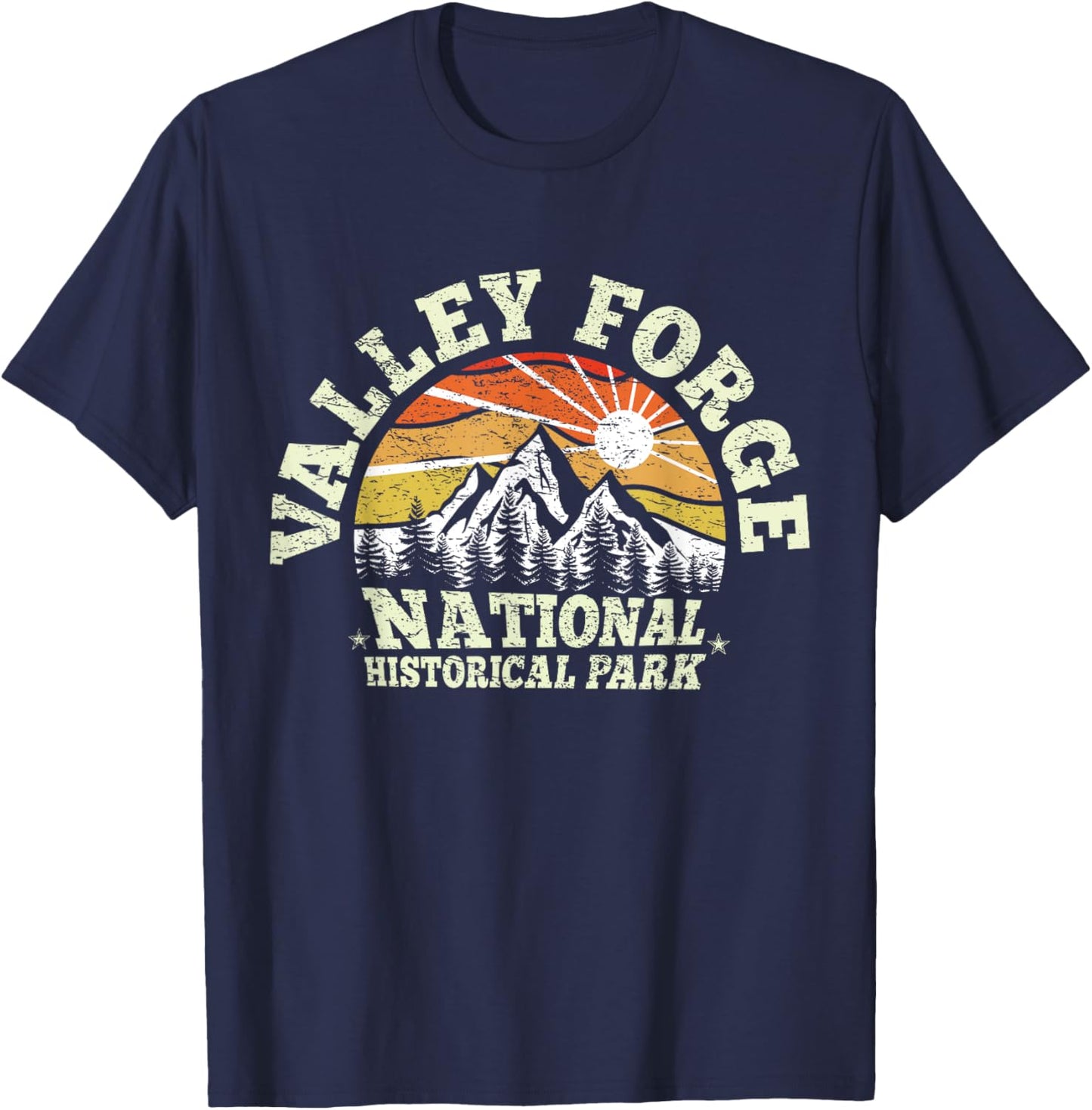 USA Pennsylvania 1893 Valley Forge National Historical Park T-Shirt - T-Shirt | Navy