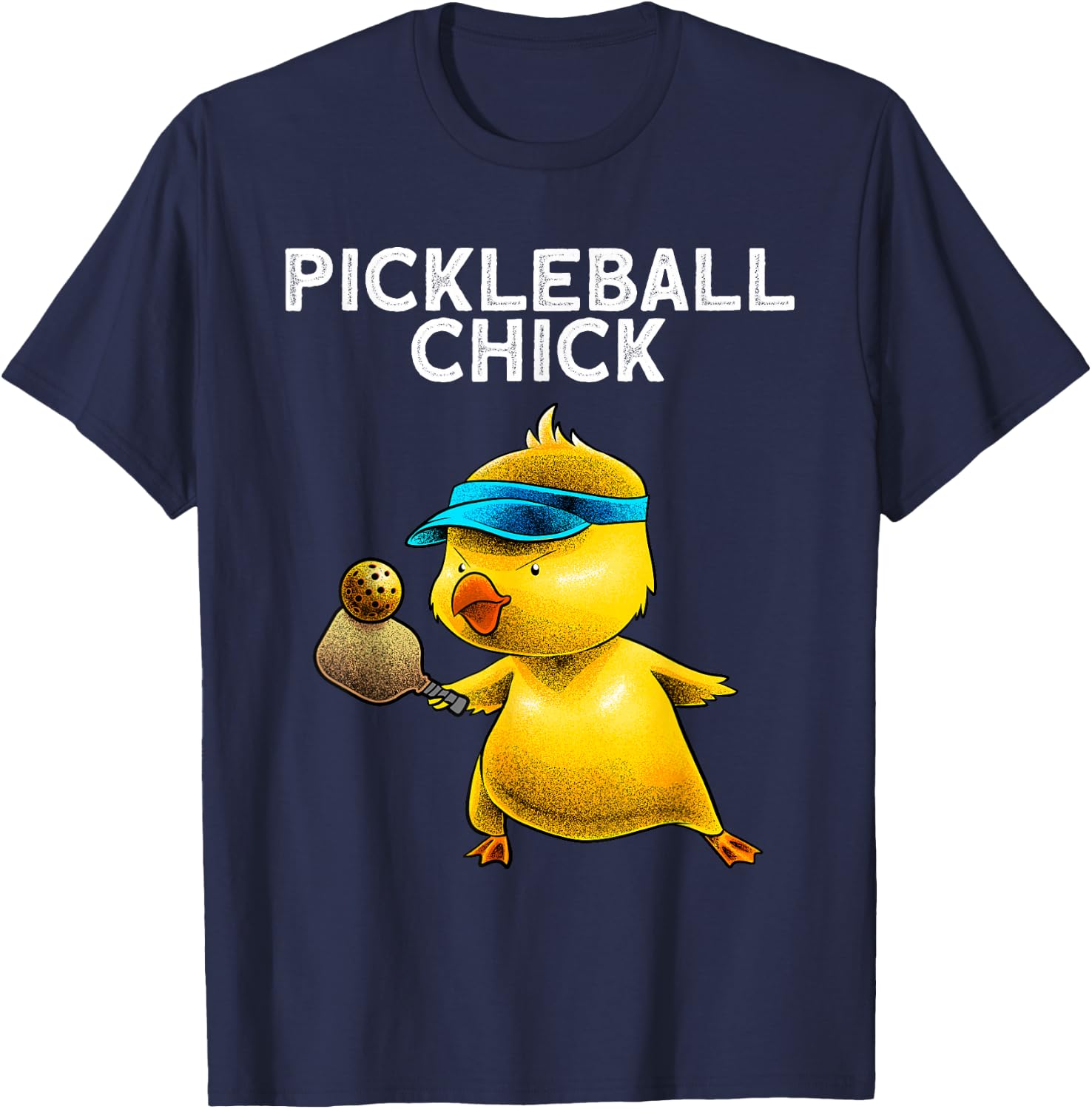 Unique Pickleball Design Girls Pickle Ball Player T-Shirt - T-Shirt | Navy