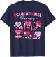 Valentines Day Women's Valentine Themed Black Modern Classic Round Neck Short Sleeve , Small T-Shirt - T-Shirt | Navy