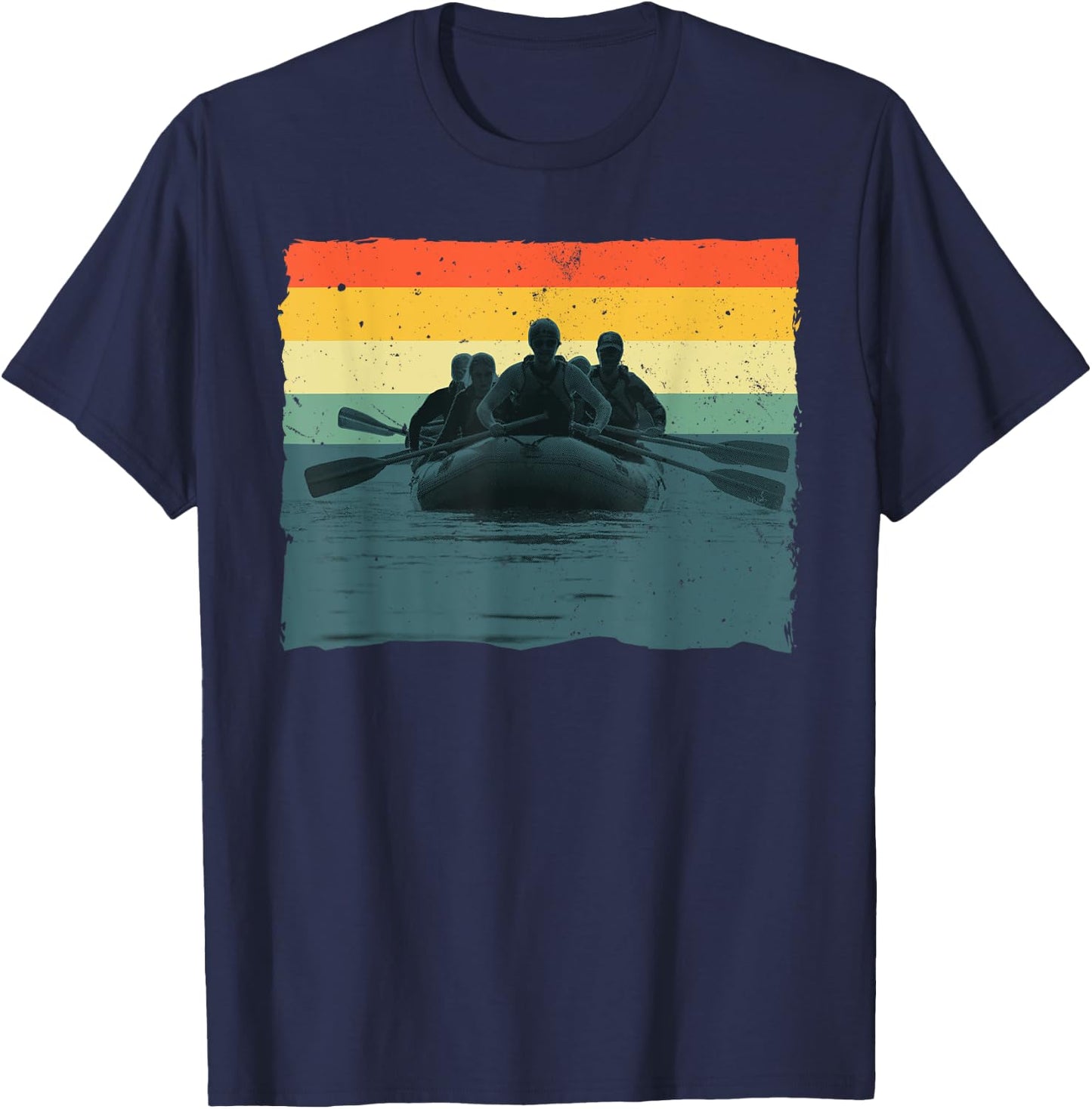 Cool Rafting Art Women White Water Rafting Lover T-Shirt - T-Shirt | Navy