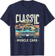 Classic Muscle Car Classic Vintage American Car T-Shirt - T-Shirt | Navy