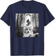 Funny UFO Cat Selfie with Bigfoot Forest Unicorn Sasquatch T-Shirt - T-Shirt | Navy