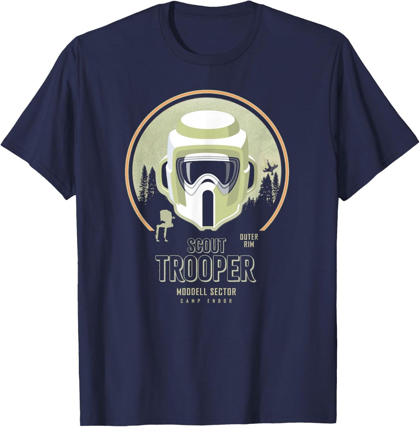 Star Wars Scout Trooper Camp Endor T-Shirt - T-Shirt | Navy