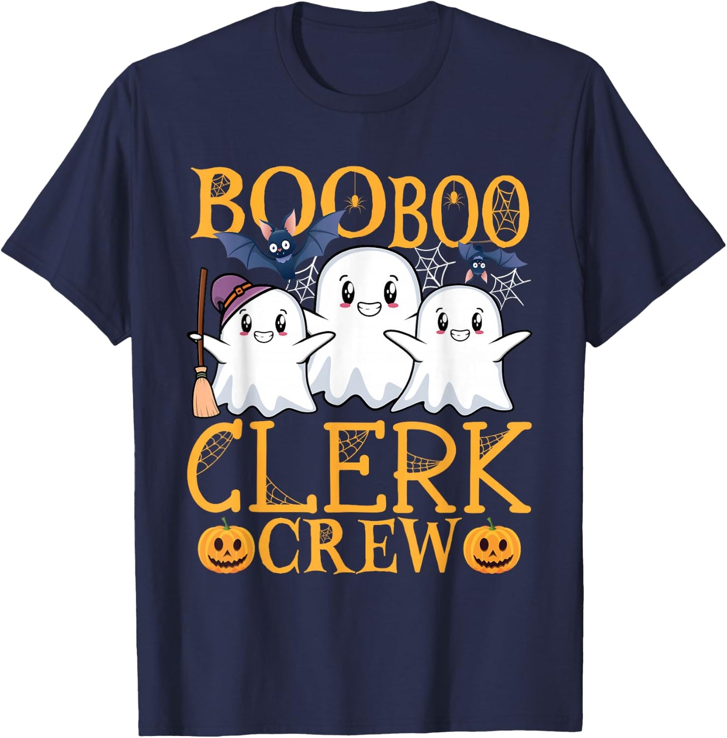 Clerk Halloween Job Design Halloween Crew Clerk T-Shirt - T-Shirt | Navy