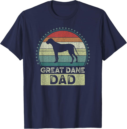 Great Dane Dad, Father's Day, Great Dane Daddy T-Shirt - T-Shirt | Navy