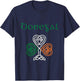 County Donegal Shamrock Ireland Flag, craic and ceol T-Shirt - T-Shirt | Navy