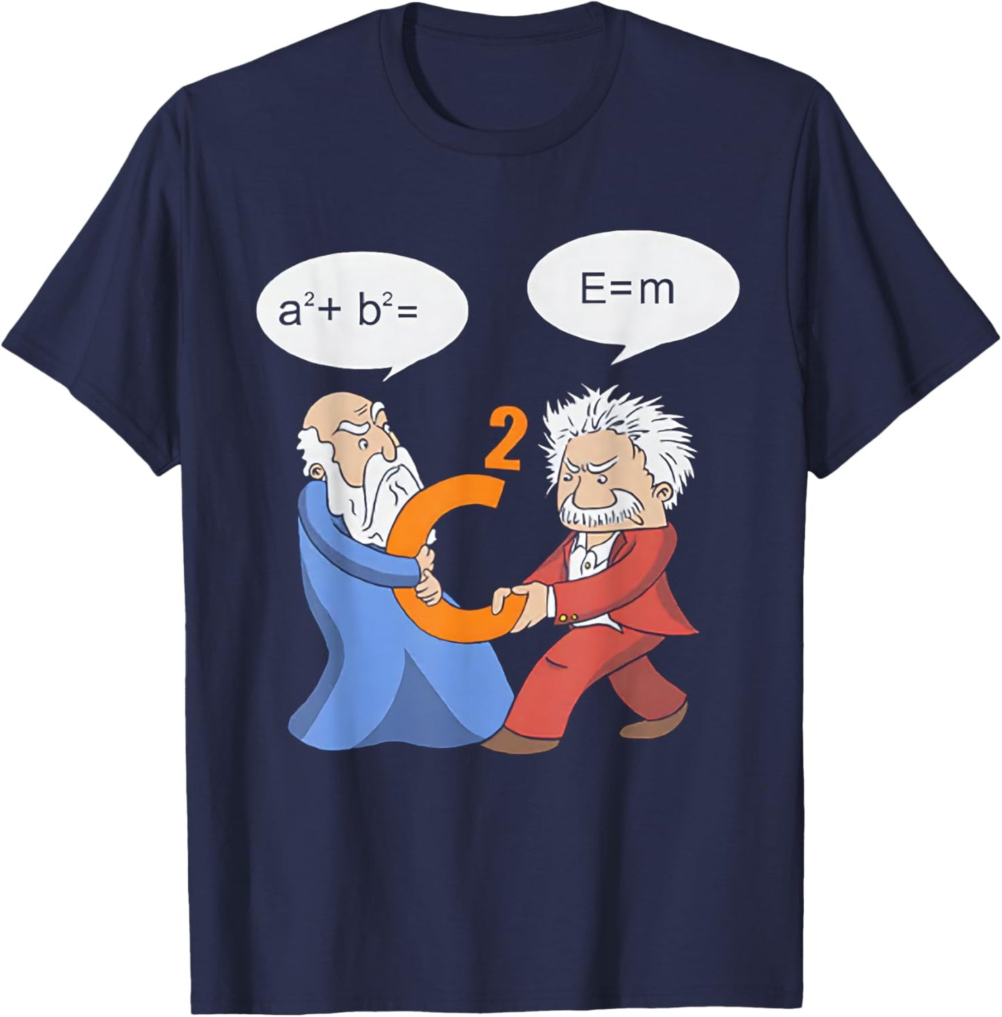 A2 B2 E MC Funny Scientist T-Shirt - T-Shirt | Navy