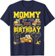 Mommy Of The Birthday Digger for Boy Excavator Builder Bday T-Shirt - T-Shirt | Navy