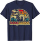 Nanasaurus T Rex Dinosaur Nana Saurus Family Matching T-Shirt - T-Shirt | Navy