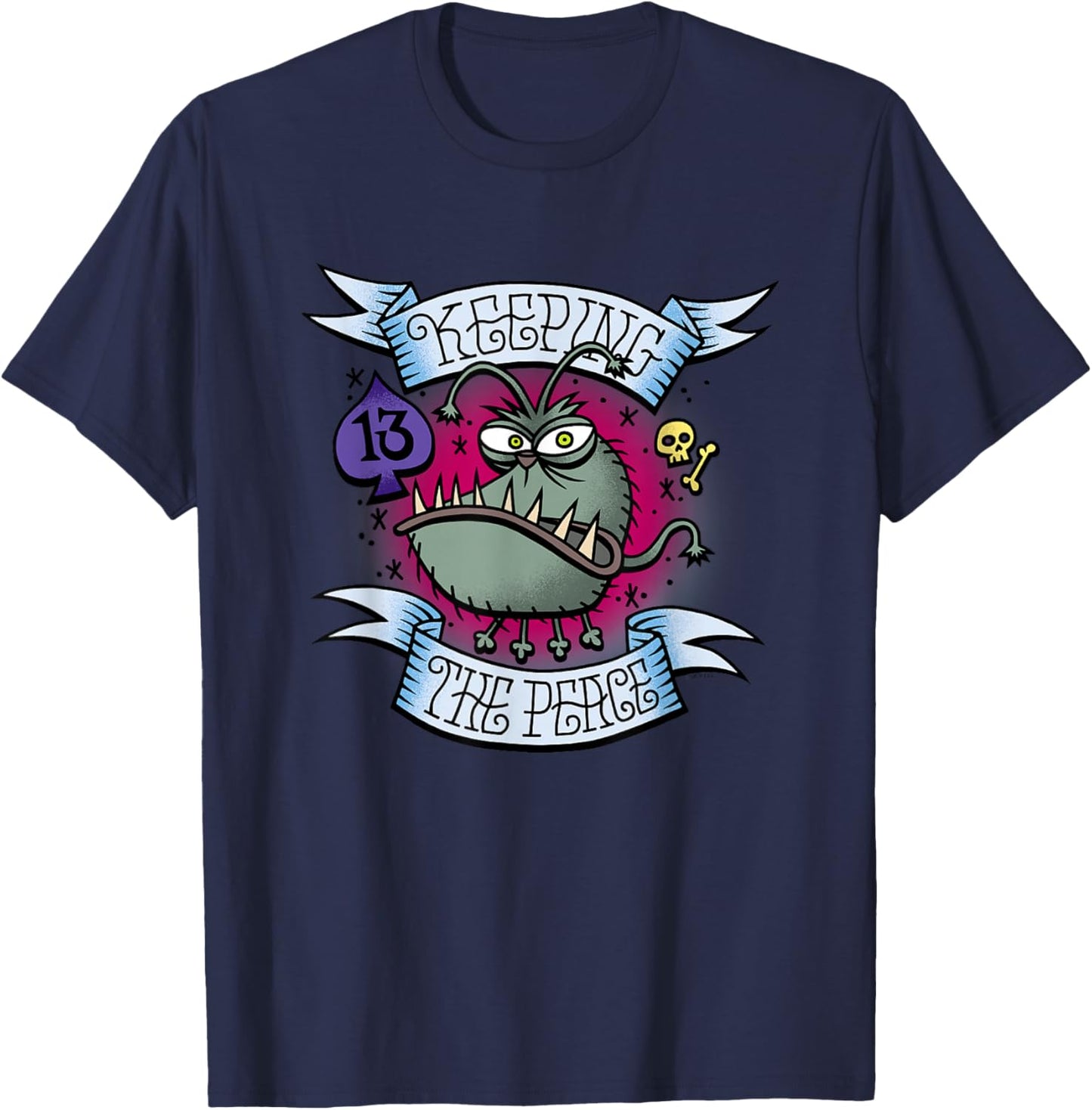 Minions Keeping The Peace Kyle Retro Logo T-Shirt - T-Shirt | Navy