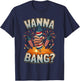 Funny Wanna Bang 4th of July Fireworks T-Shirt - T-Shirt | Navy