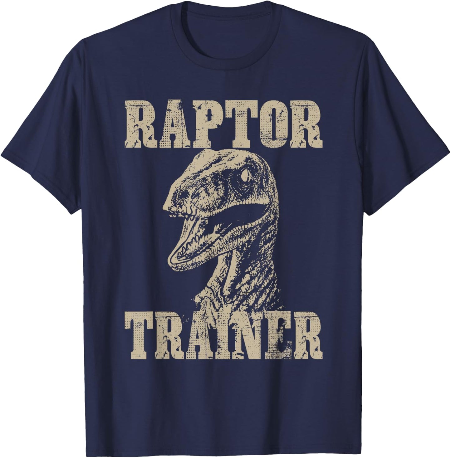 Raptor Trainer Funny Dinosaur Lover Halloween Costume T-Shirt - T-Shirt | Navy