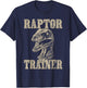 Raptor Trainer Funny Dinosaur Lover Halloween Costume T-Shirt - T-Shirt | Navy