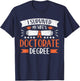 I Survived My Wife's Doctorate Husband Doctoral Degree T-Shirt - T-Shirt | Navy