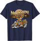 Moonshine Liquid Fire In A Mason Jar Funny Homebrew T-Shirt - T-Shirt | Navy
