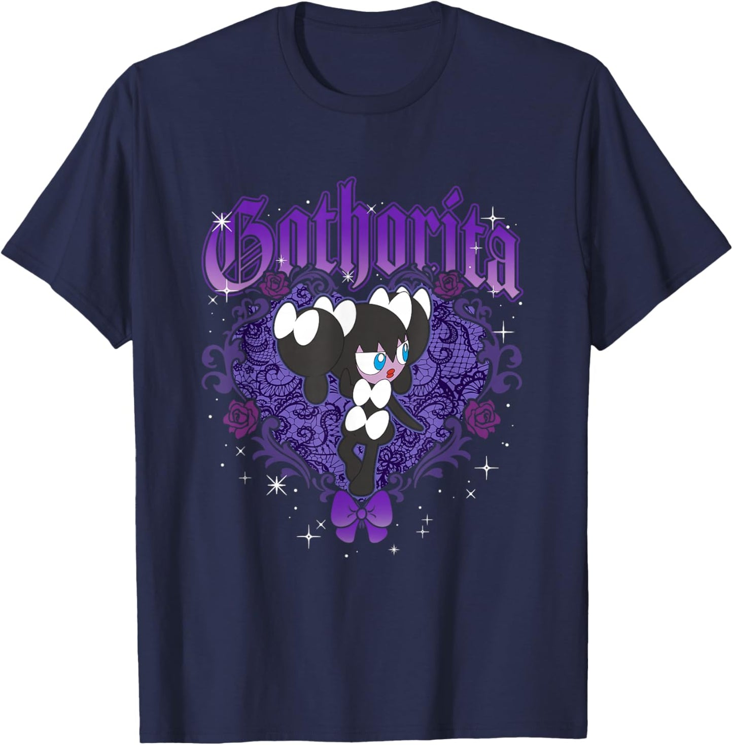 Pokémon Gothorita Vintage Heart Shaped Portrait T-Shirt - T-Shirt | Navy