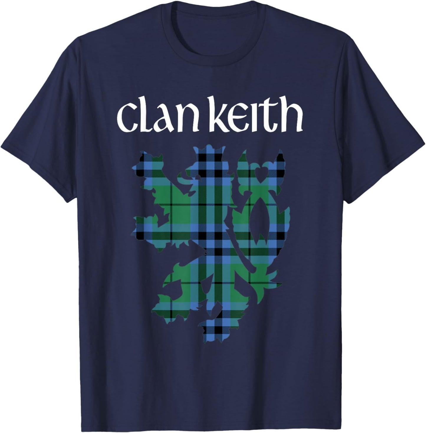 Clan Keith Tartan Scottish Family Name Scotland Pride T-Shirt - T-Shirt | Navy