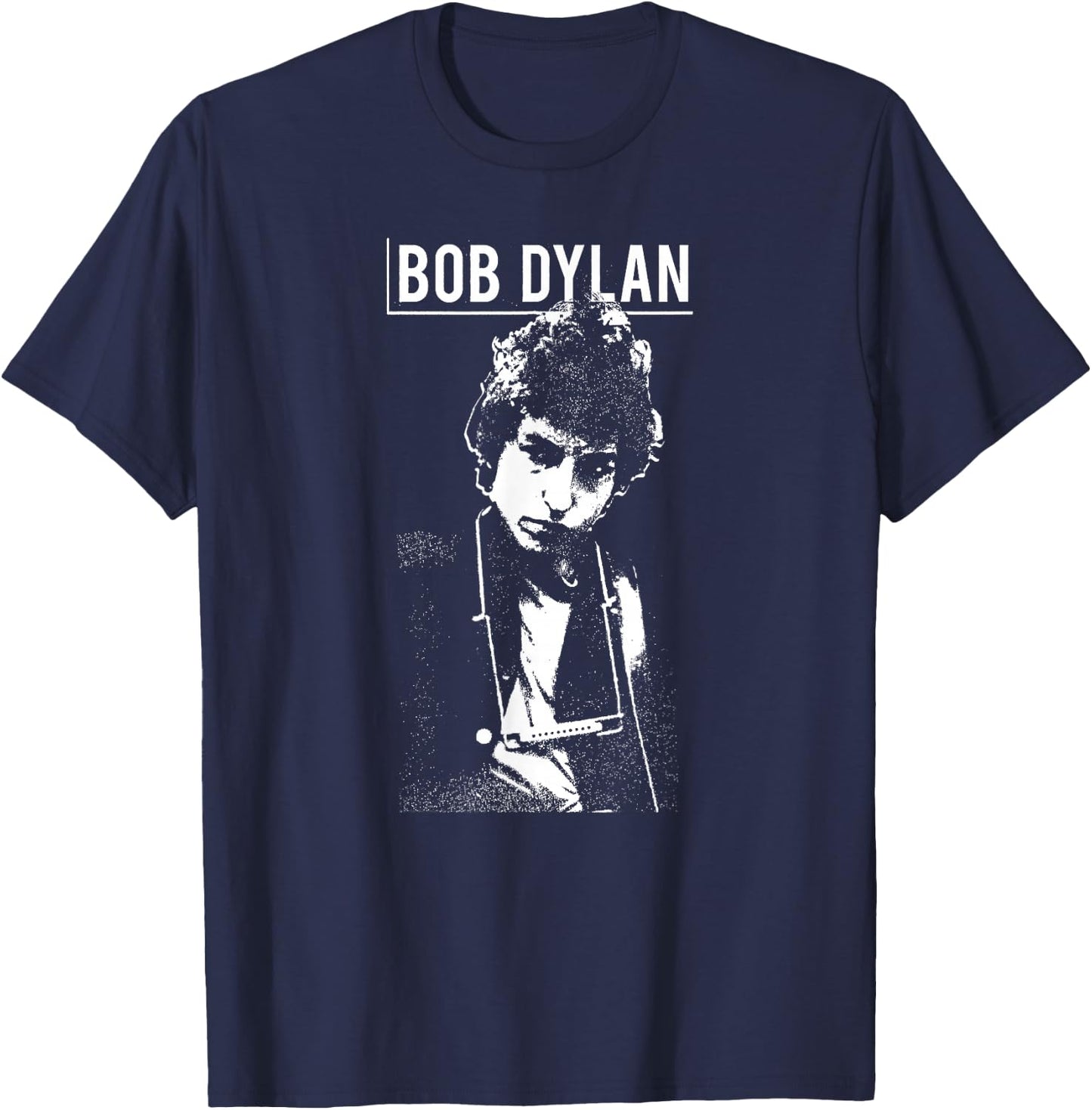 Bob Dylan - Harmony 60s (White) T-Shirt - T-Shirt | Navy