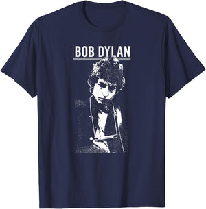 Bob Dylan - Harmony 60s (White) T-Shirt - T-Shirt | Navy