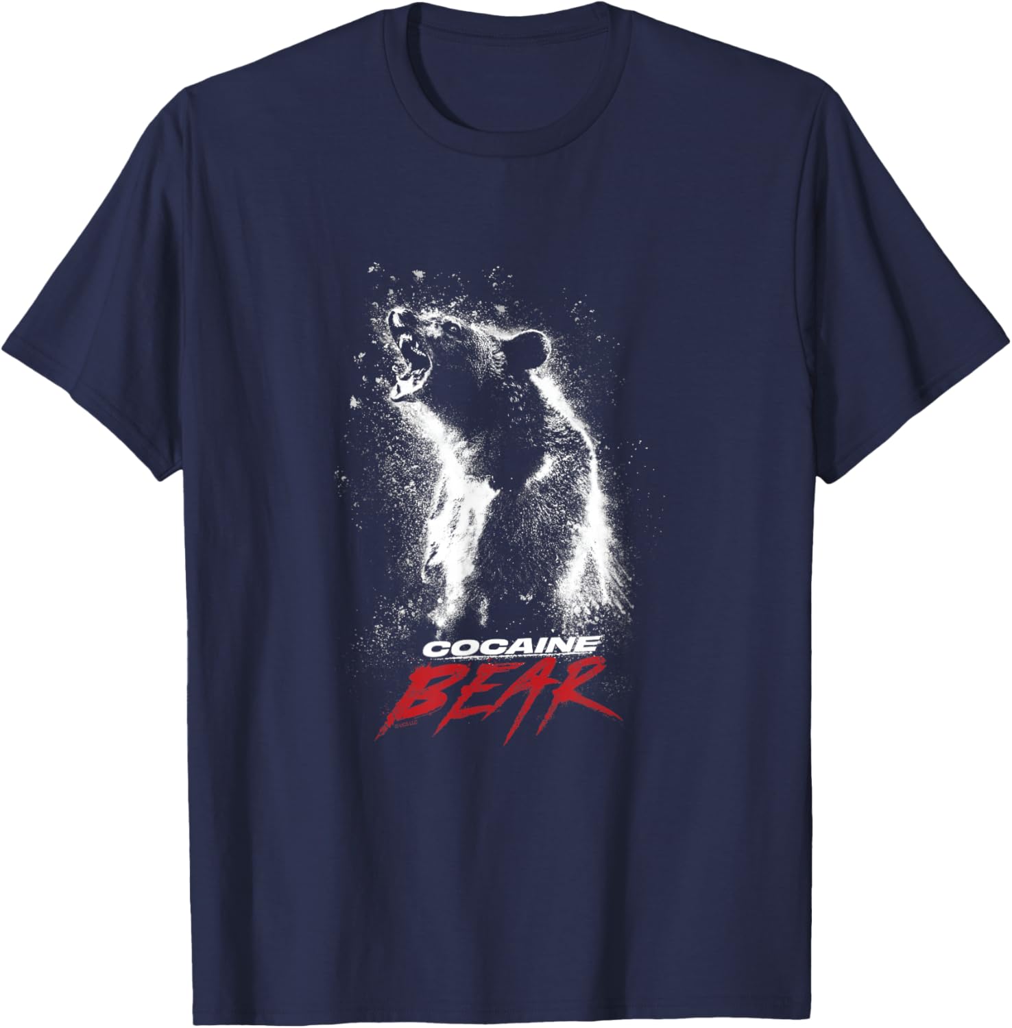 Cocaine Bear Movie Logo T-Shirt - T-Shirt | Navy